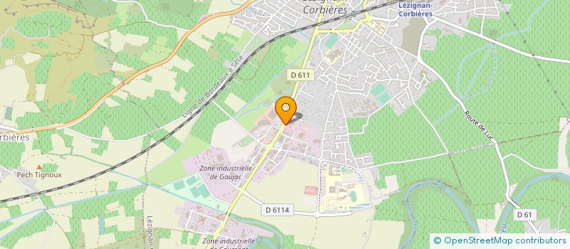 localisation de l'entreprise TGTS  LEZIGNAN-CORBIERES