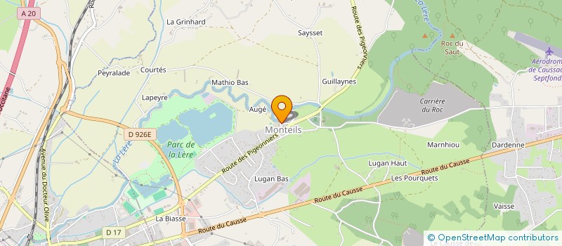 localisation de l'entreprise TGV  MONTEILS