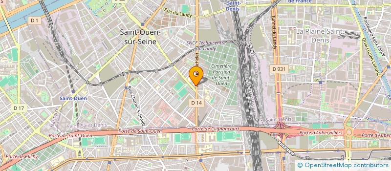 localisation de l'entreprise TGV BOUCHERIES à SAINT-OUEN-SUR-SEINE
