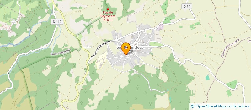 localisation de l'entreprise TGV - TEAM GRAVEL DES VOLCANS  SAINT-SANDOUX