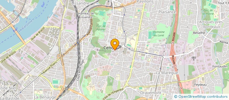 localisation de l'entreprise TGV TRADE  CENON