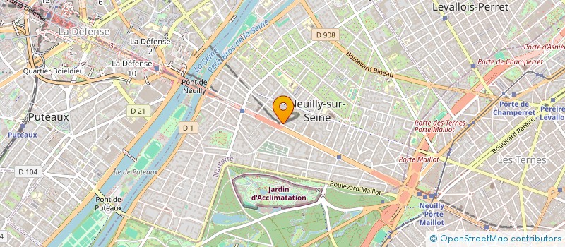 localisation de l'entreprise TH 22 LONGCHAMP à NEUILLY-SUR-SEINE