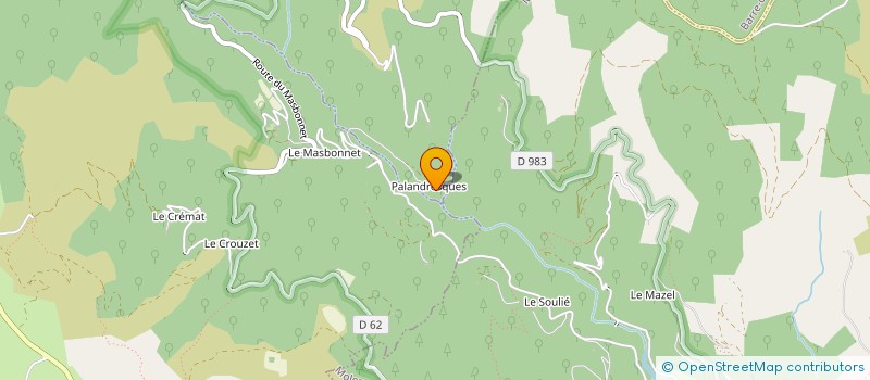 localisation de l'entreprise TH AMENAGEMENT  BARRE-DES-CEVENNES