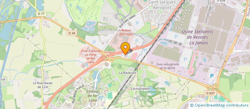 localisation de l'entreprise TH AUTOMOBILES  BRUZ