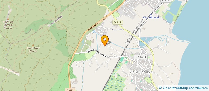 localisation de l'entreprise TH AUTOMOBILES à FRONTIGNAN