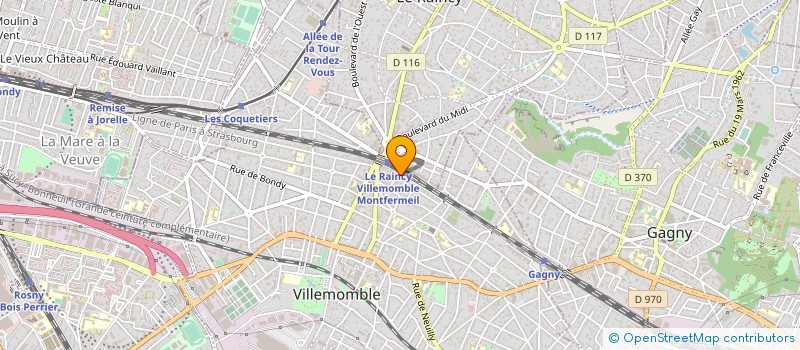 localisation de l'entreprise TH BATIM à LE BLANC-MESNIL