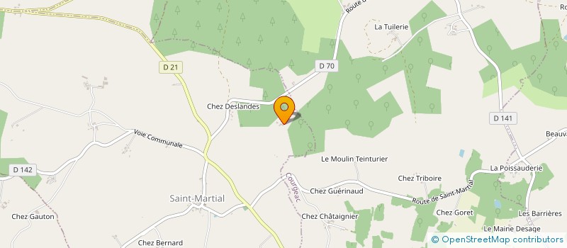localisation de l'entreprise TH. CATRY & M. DASSONNEVILLE à SAINT-MARTIAL