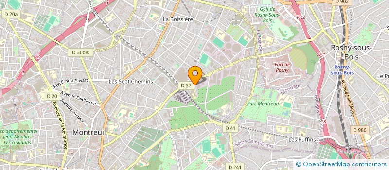 localisation de l'entreprise TH CLEAN SERVICE à MONTREUIL