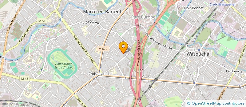 localisation de l'entreprise TH CONSEIL à MARCQ-EN-BARŒUL