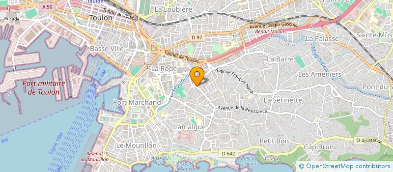 localisation de l'entreprise TH CONSTRUCTION  TOULON