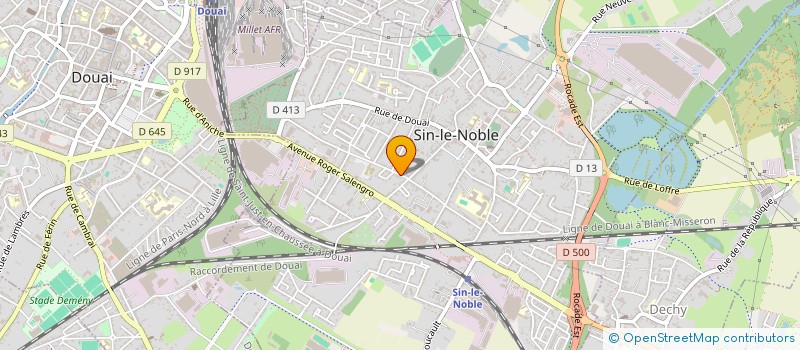 localisation de l'entreprise TH COURSES  SIN-LE-NOBLE