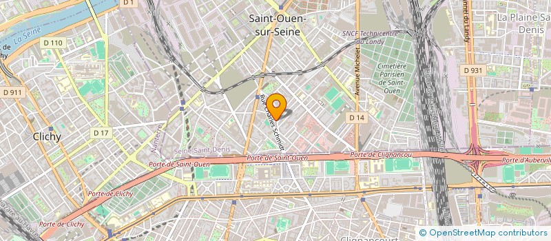 localisation de l'entreprise TH DEVELOPPEMENT ACE à SAINT-OUEN-SUR-SEINE