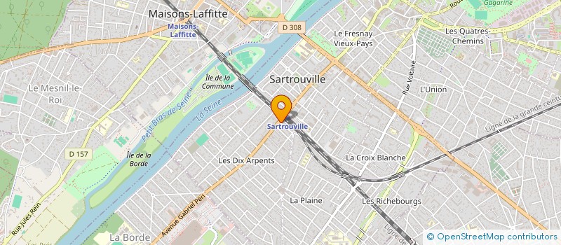 localisation de l'entreprise TH DISTRIBUTION  SARTROUVILLE