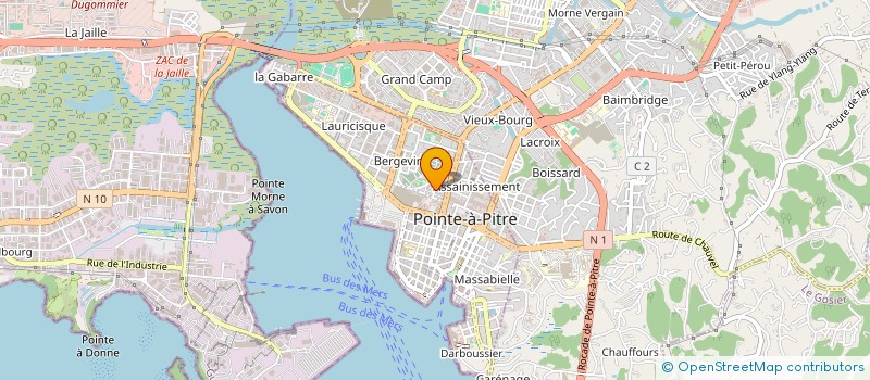 localisation de l'entreprise TH ELECT à POINTE-A-PITRE