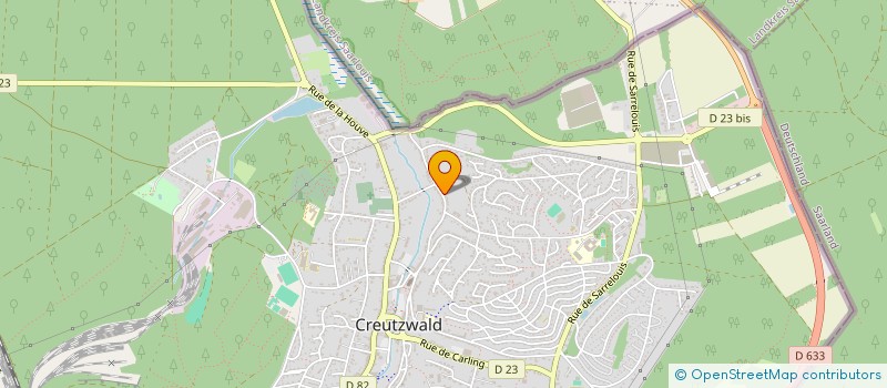 localisation de l'entreprise TH FACADE  CREUTZWALD