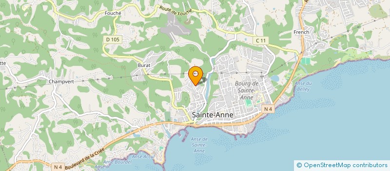 localisation de l'entreprise TH & G BINVEST à SAINTE-ANNE