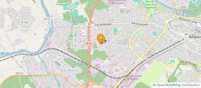 localisation de l'entreprise TH GAINES ET VENTILATIONS à ANGOULEME