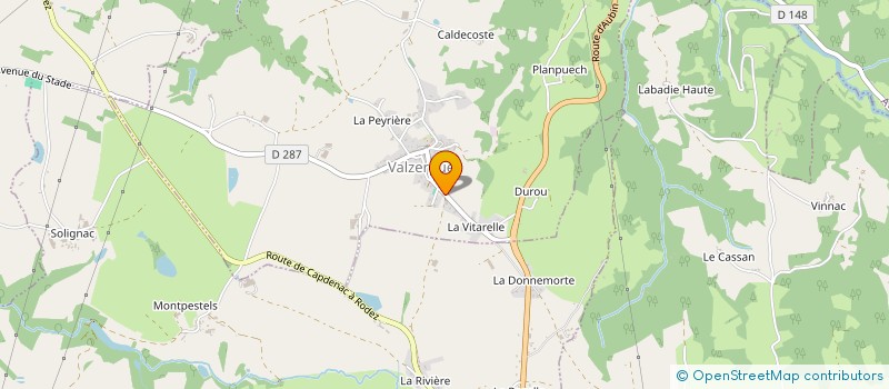 localisation de l'entreprise TH GESTION à VALZERGUES