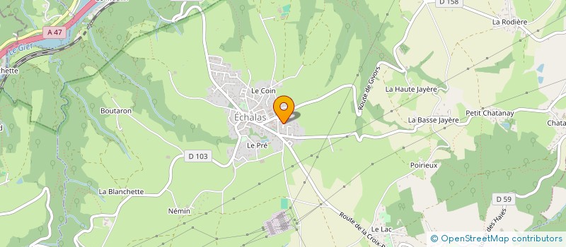 localisation de l'entreprise TH HOLDING  ECHALAS