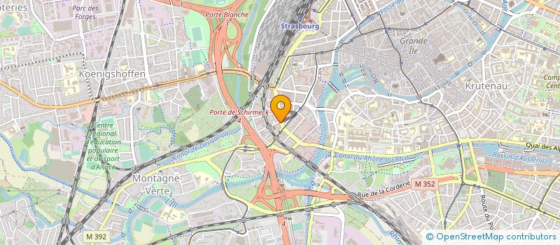 localisation de l'entreprise TH.HUGEL à STRASBOURG