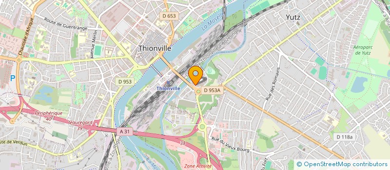 localisation de l'entreprise TH IMMO à THIONVILLE