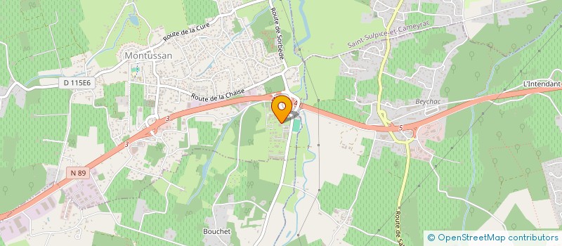 localisation de l'entreprise TH MENUISERIES  MONTUSSAN