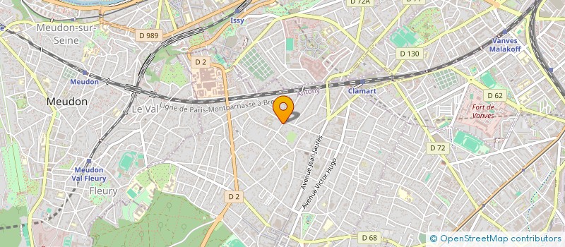 localisation de l'entreprise TH PEINTURE à CLAMART