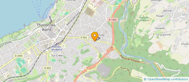 localisation de l'entreprise TH PLOMBERIE à THONON-LES-BAINS