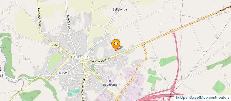 localisation de l'entreprise TH R COMMERCE à BEUZEVILLE