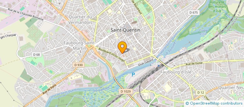 localisation de l'entreprise TH SERVICES à SAINT-QUENTIN