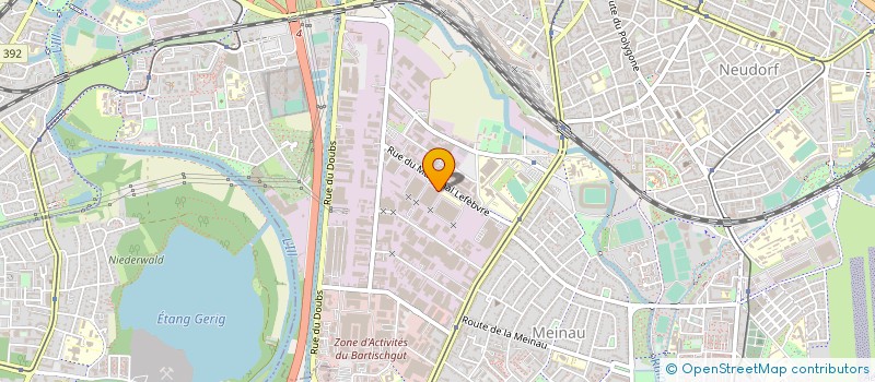 localisation de l'entreprise TH SIGNALISATION à STRASBOURG