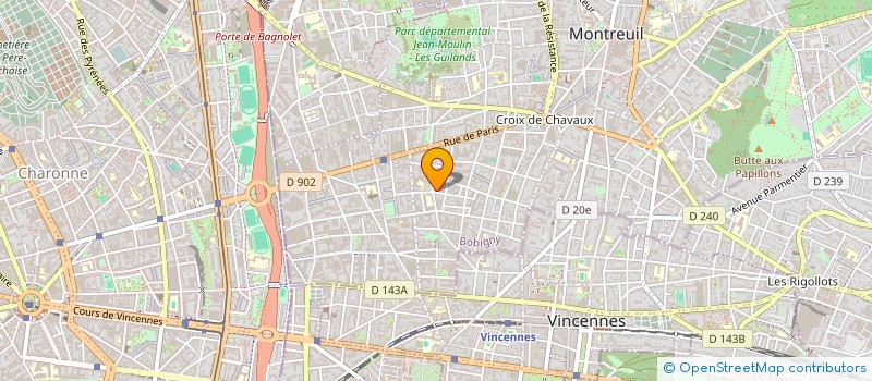 localisation de l'entreprise TH2 PIERRE à MONTREUIL