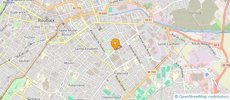 localisation de l'entreprise THABET  ROUBAIX