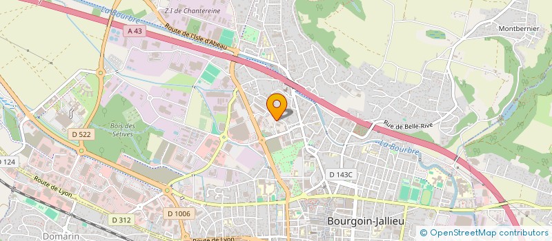 localisation de l'entreprise THABORA à BOURGOIN-JALLIEU