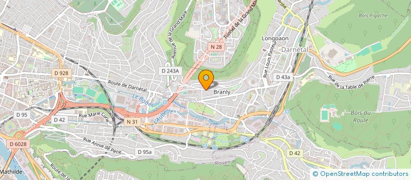 localisation de l'entreprise THACK  DARNETAL