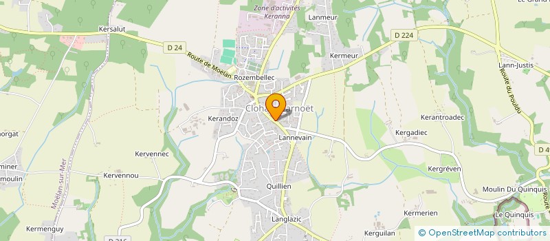 localisation de l'entreprise THAE  CLOHARS-CARNOET