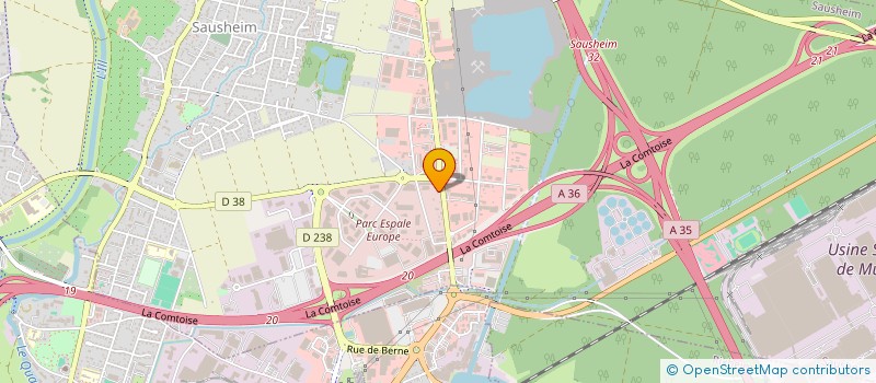 localisation de l'entreprise THAELY EUROPE  SAUSHEIM