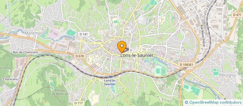 localisation de l'entreprise THAEVA  LONS-LE-SAUNIER