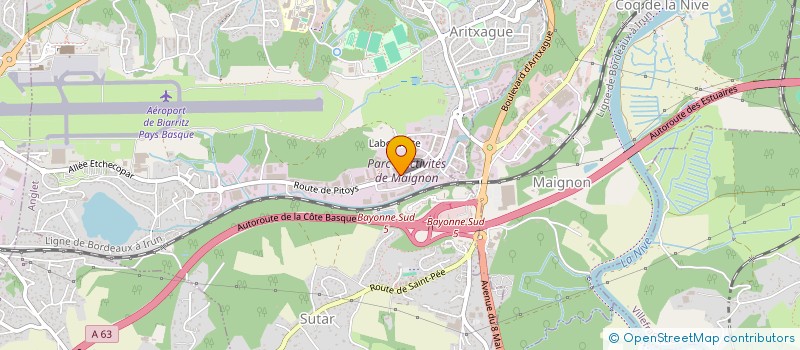 localisation de l'entreprise THAF SUD OUEST  ANGLET