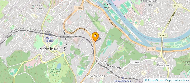 localisation de l'entreprise THAG  LOUVECIENNES