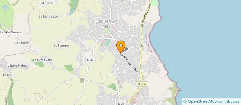 localisation de l'entreprise THAGAR à BINIC-ETABLES-SUR-MER