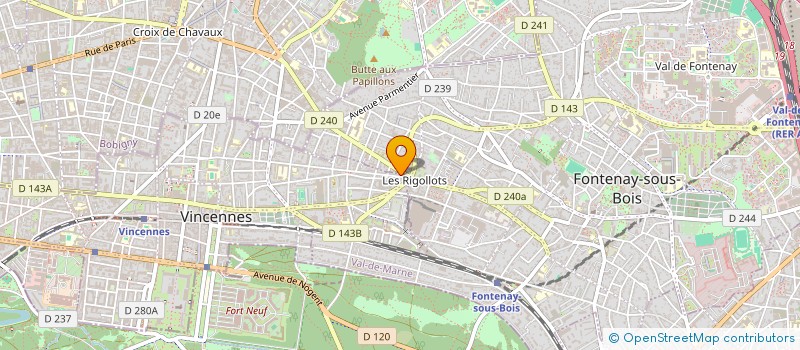 localisation de l'entreprise THAI BLEU à VINCENNES