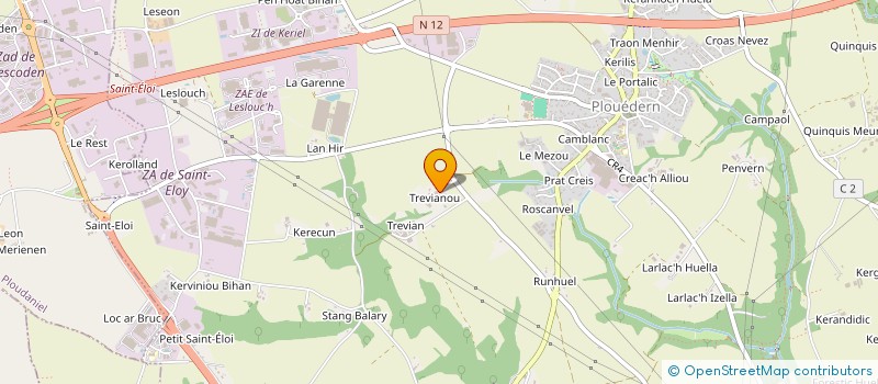 localisation de l'entreprise THAI BOXING CLUB DE L'ELORN  PLOUEDERN