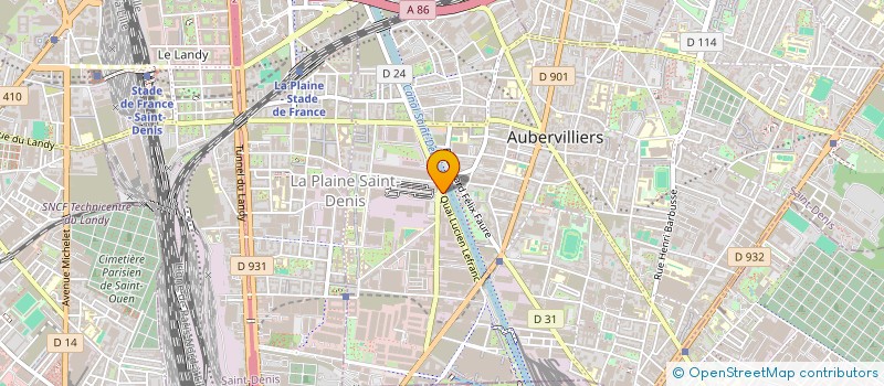 localisation de l'entreprise THAI FENG à AUBERVILLIERS