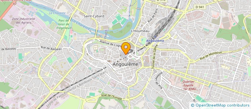 localisation de l'entreprise THAI-FOOD à ANGOULEME