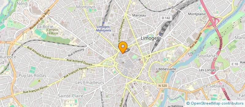 localisation de l'entreprise THAI FOOD LIMOGES à LIMOGES
