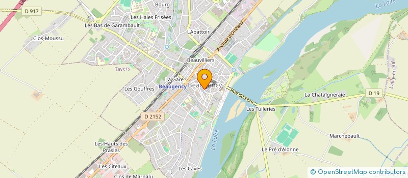 localisation de l'entreprise THAI MOON à BEAUGENCY