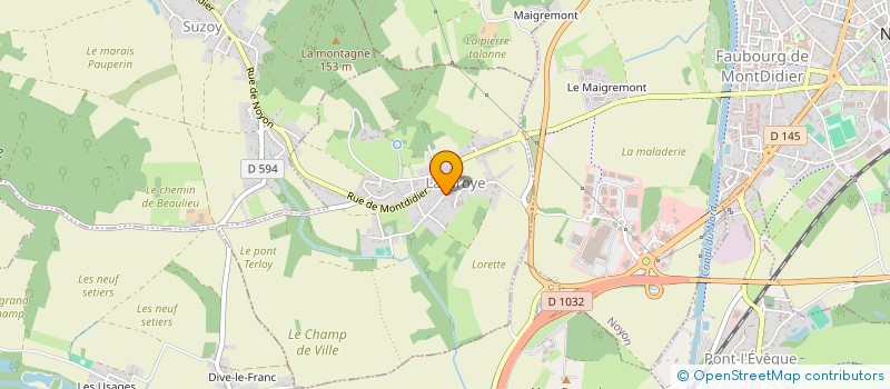 localisation de l'entreprise THAI RAW PRODUCTION  LARBROYE