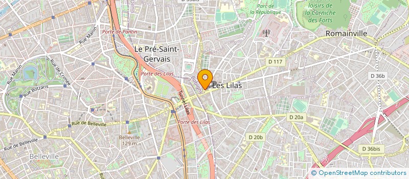 localisation de l'entreprise THAI SUSHI à LES LILAS