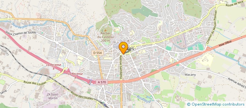 localisation de l'entreprise THAIS  HYERES